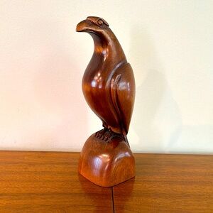 Wooden Eagle Sculpture